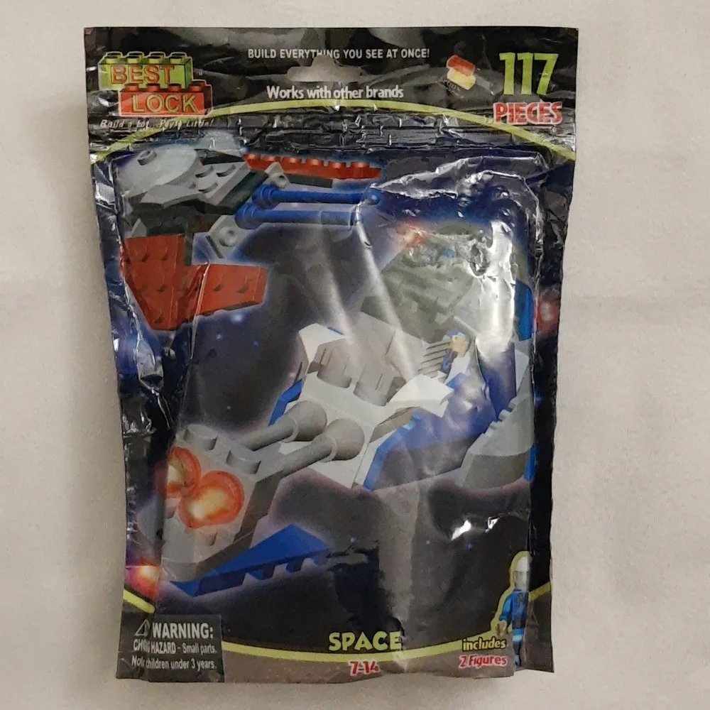 Lego Compatible Best Lock Space Brick Building Construct Set 117 Pcs SEALED